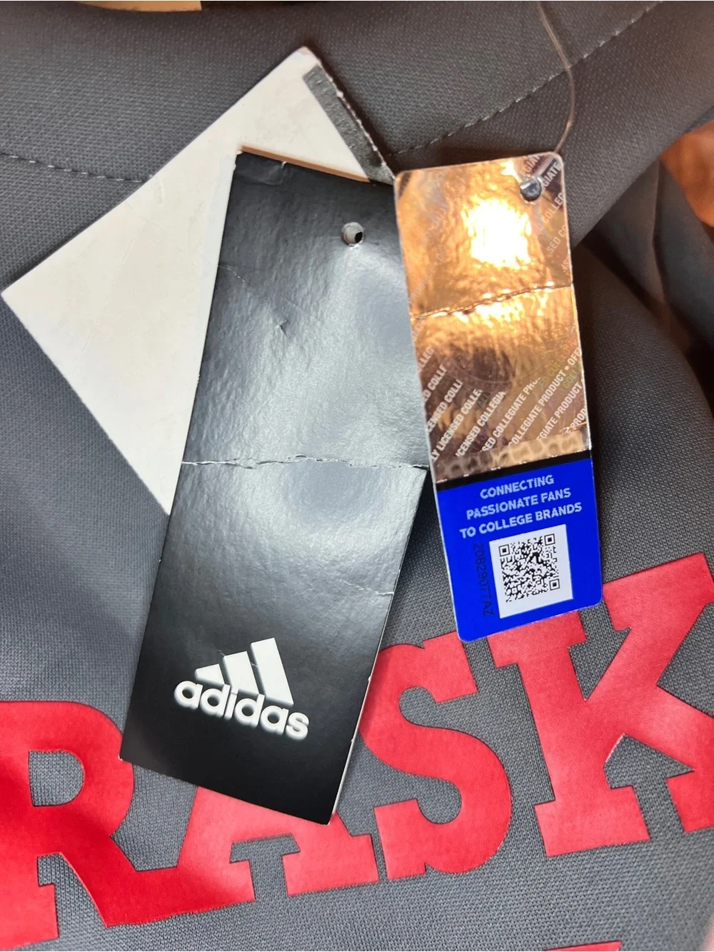 Adidas Nebraska Cornhuskers GameMode Jacket 2XLT NWT Hooded Anorak New Football